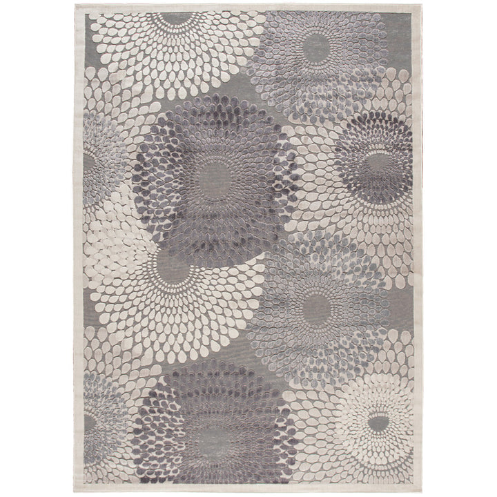 Cangelosi Geometric Gray/Ivory/Brown Area Rug Wade Logan® Rug Size: Rectangle 7'9" x 10'10"