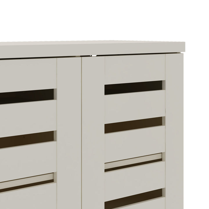 Lismore 16 Pair Shoe Storage Cabinet Steelside™ Finish: Ivory