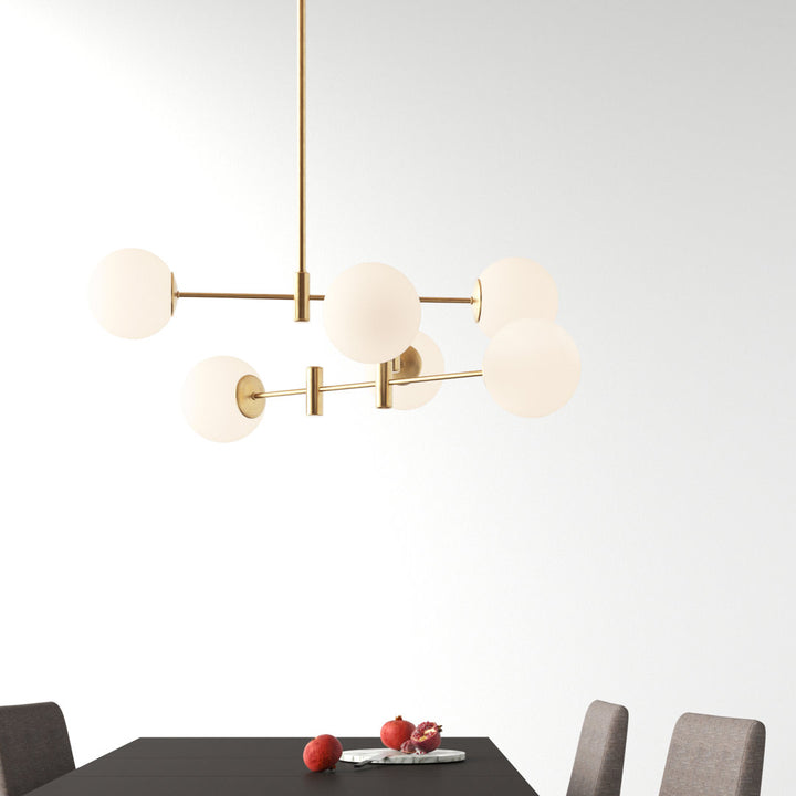 Vika 6 - Light Unique / Statement Linear Chandelier AllModern