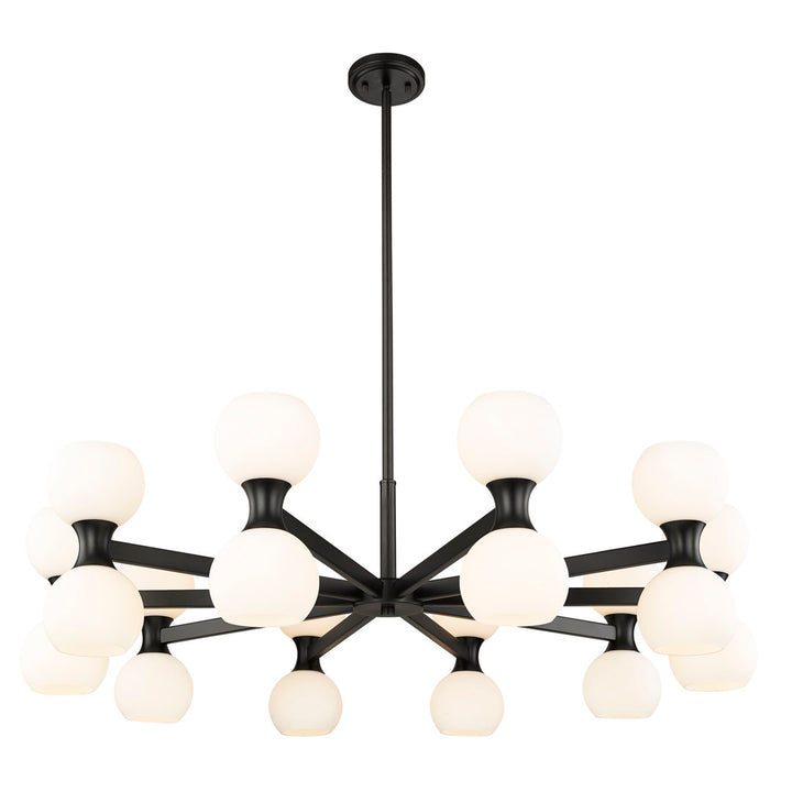 Anner 20 - Light Modern Linear Chandelier Corrigan Studio® Finish: Matte Black