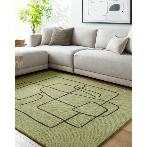 Rossi Jewel Woven Rug Swirl