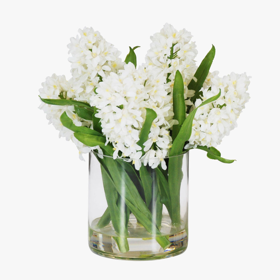 Faux Hyacinth Bouquet Vase