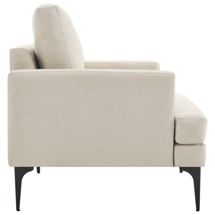 Moreva Upholstered Fabric Armchair Beige