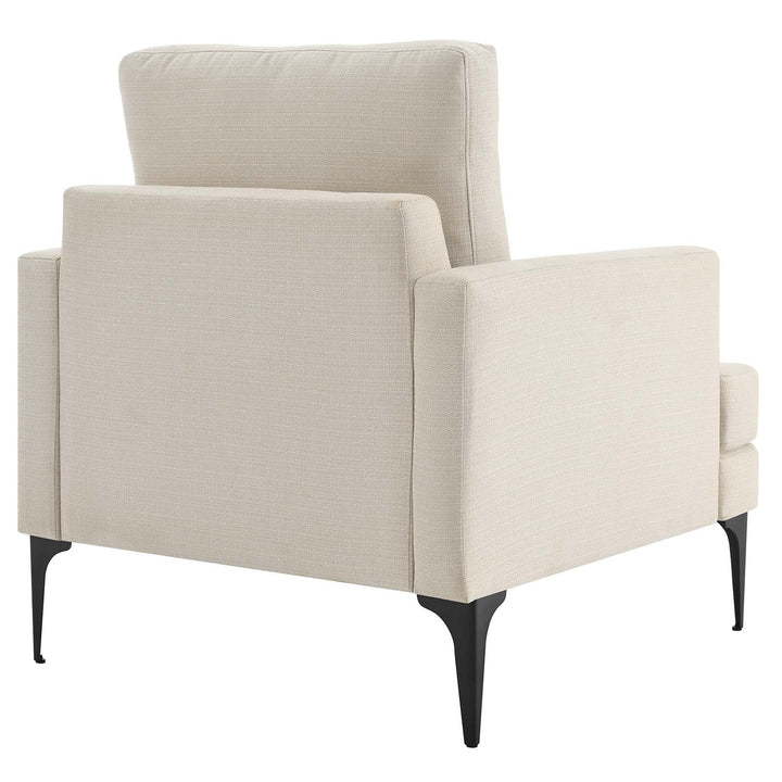 Moreva Upholstered Fabric Armchair Beige