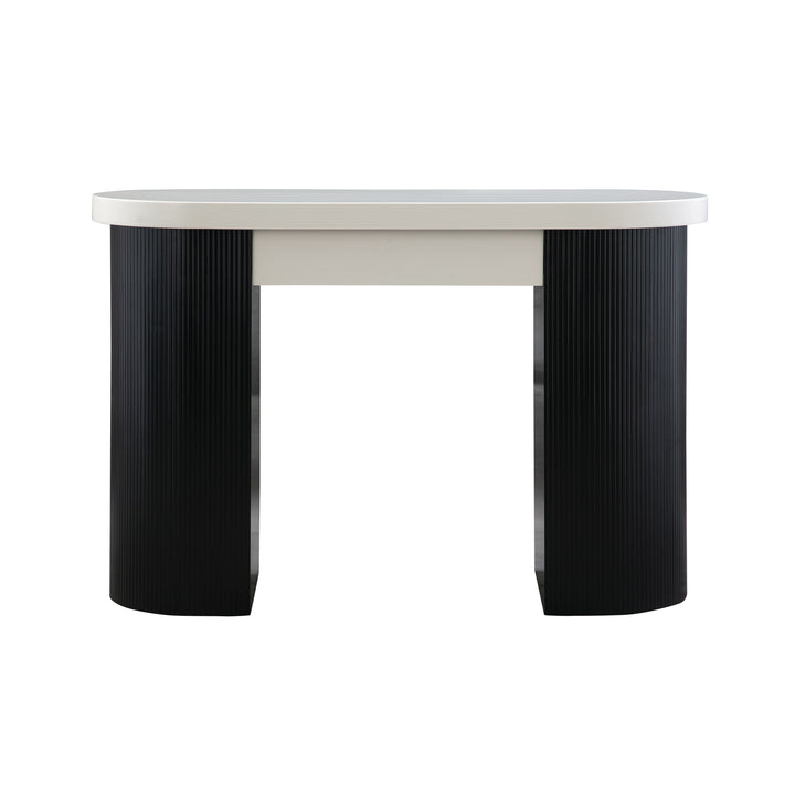 Kaima Cream and Charcoal Desk