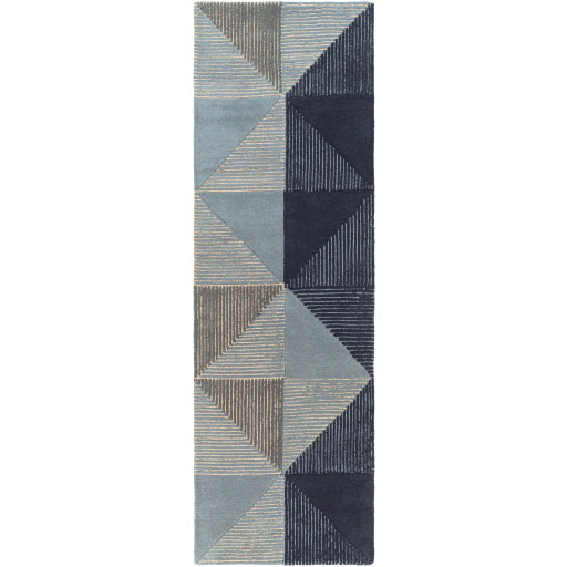 Kennedy Kaleidoscope Handcrafted Runner Rug