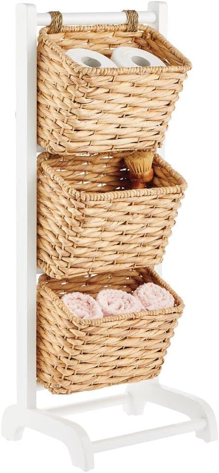 Water Hyacinth 3 Tiered Storage Baskets