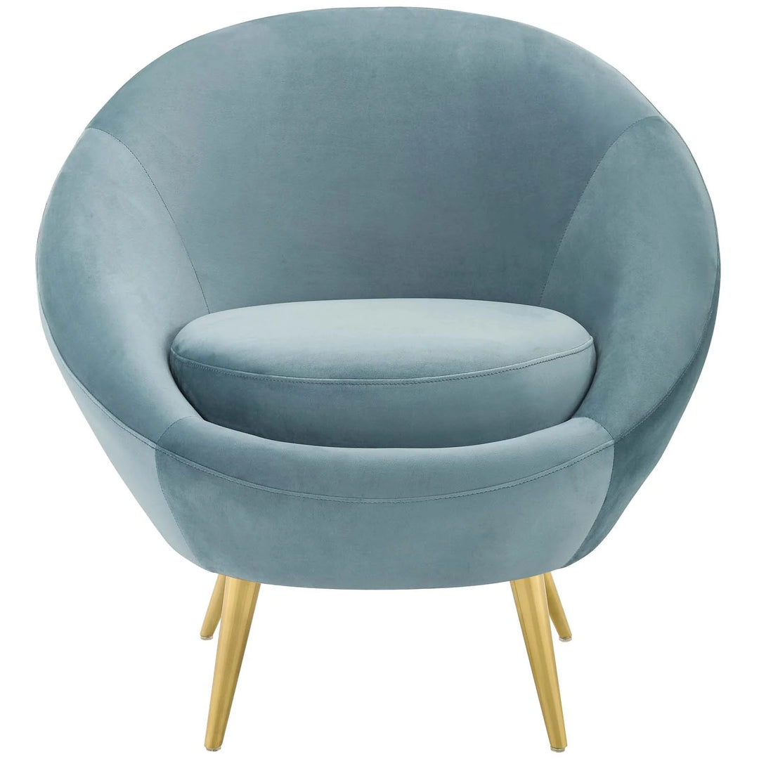 Serca Perfomance Velvet Accent Chair