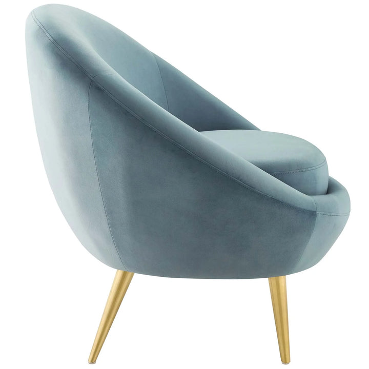 Serca Perfomance Velvet Accent Chair
