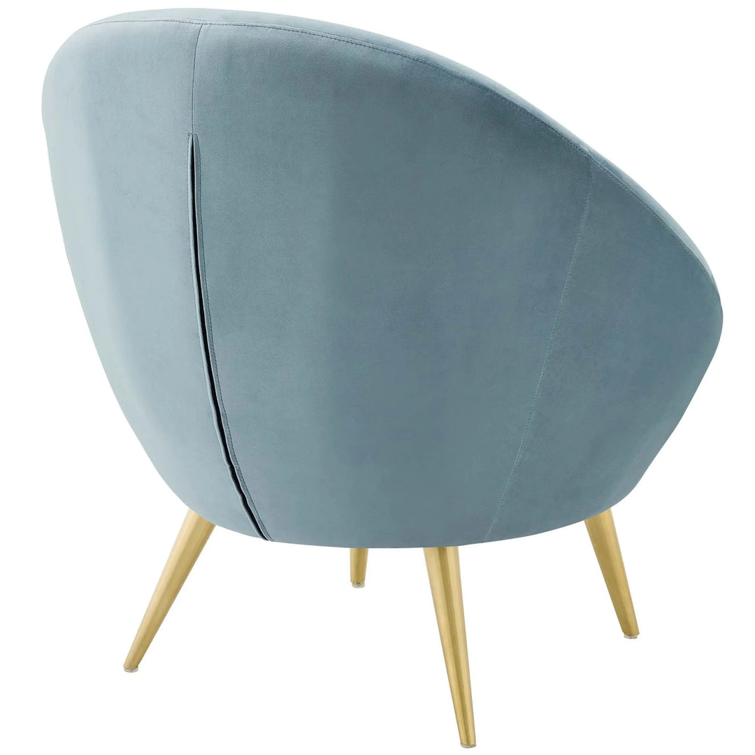 Serca Perfomance Velvet Accent Chair