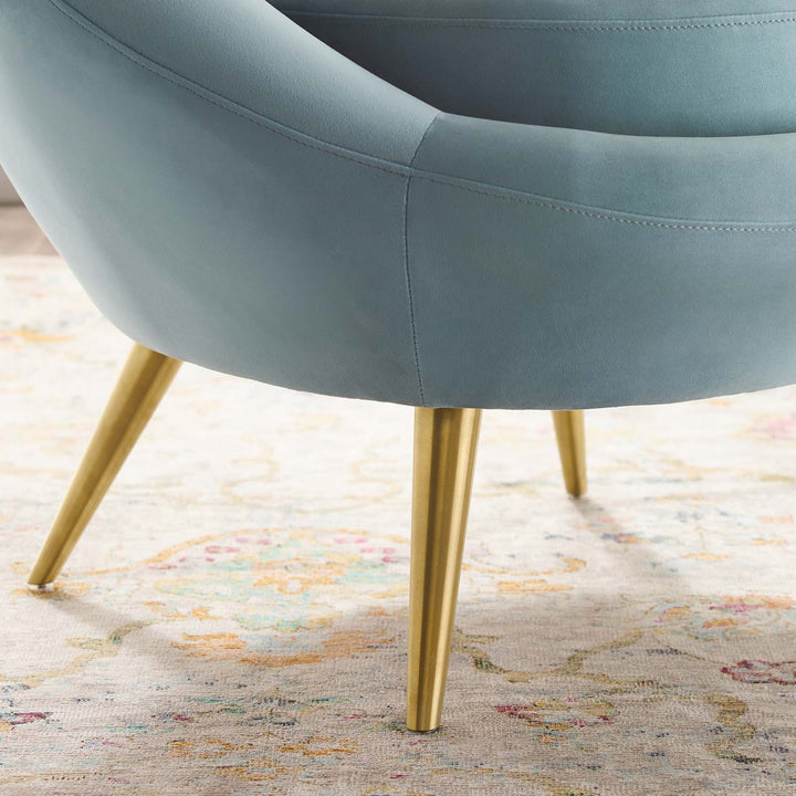 Serca Perfomance Velvet Accent Chair