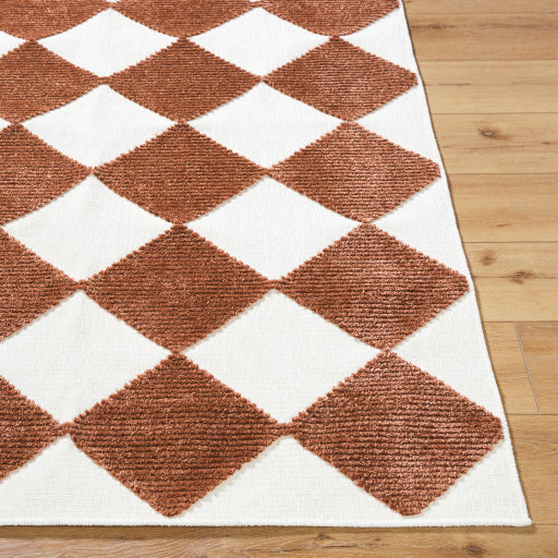 Lyna Loomed Lattice Machine Woven Rug