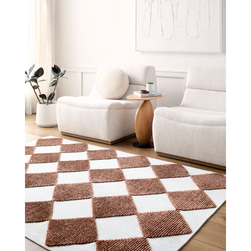 Lyna Loomed Lattice Machine Woven Rug