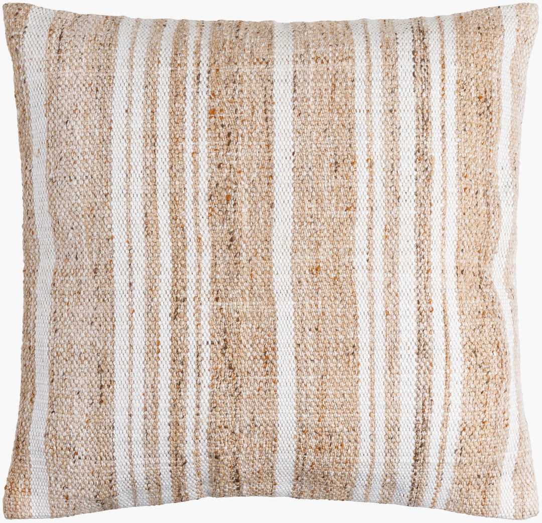Soft Stripe Pillow Natural - 20" x 20"