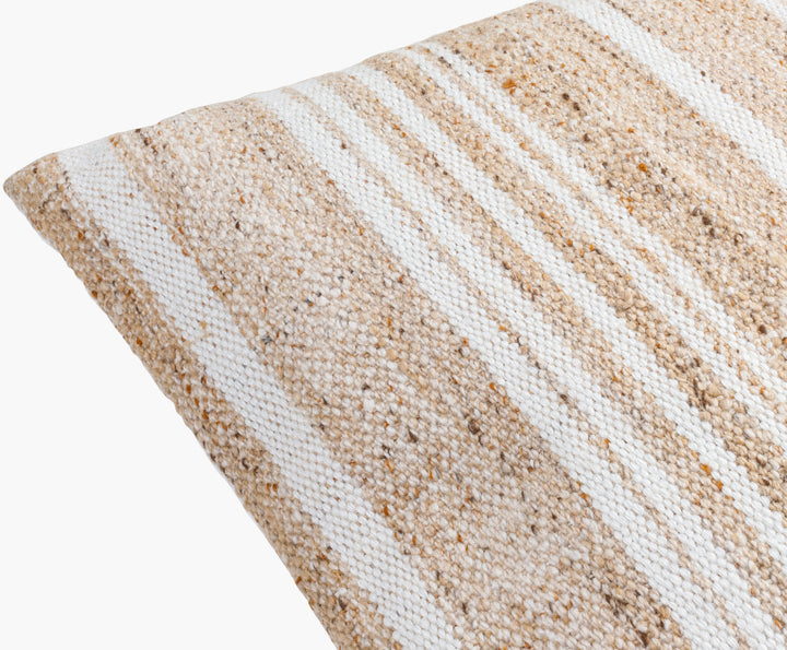 Soft Stripe Pillow Natural - 20" x 20"