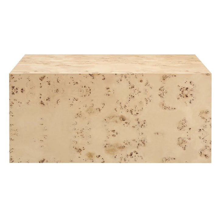 Burlin Square Coffee Table Natural Burl