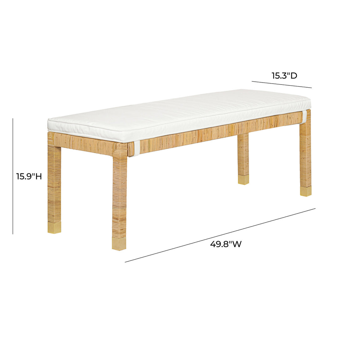 Allana Rattan Bench