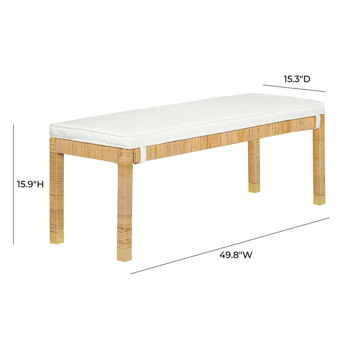 Allana Rattan Bench