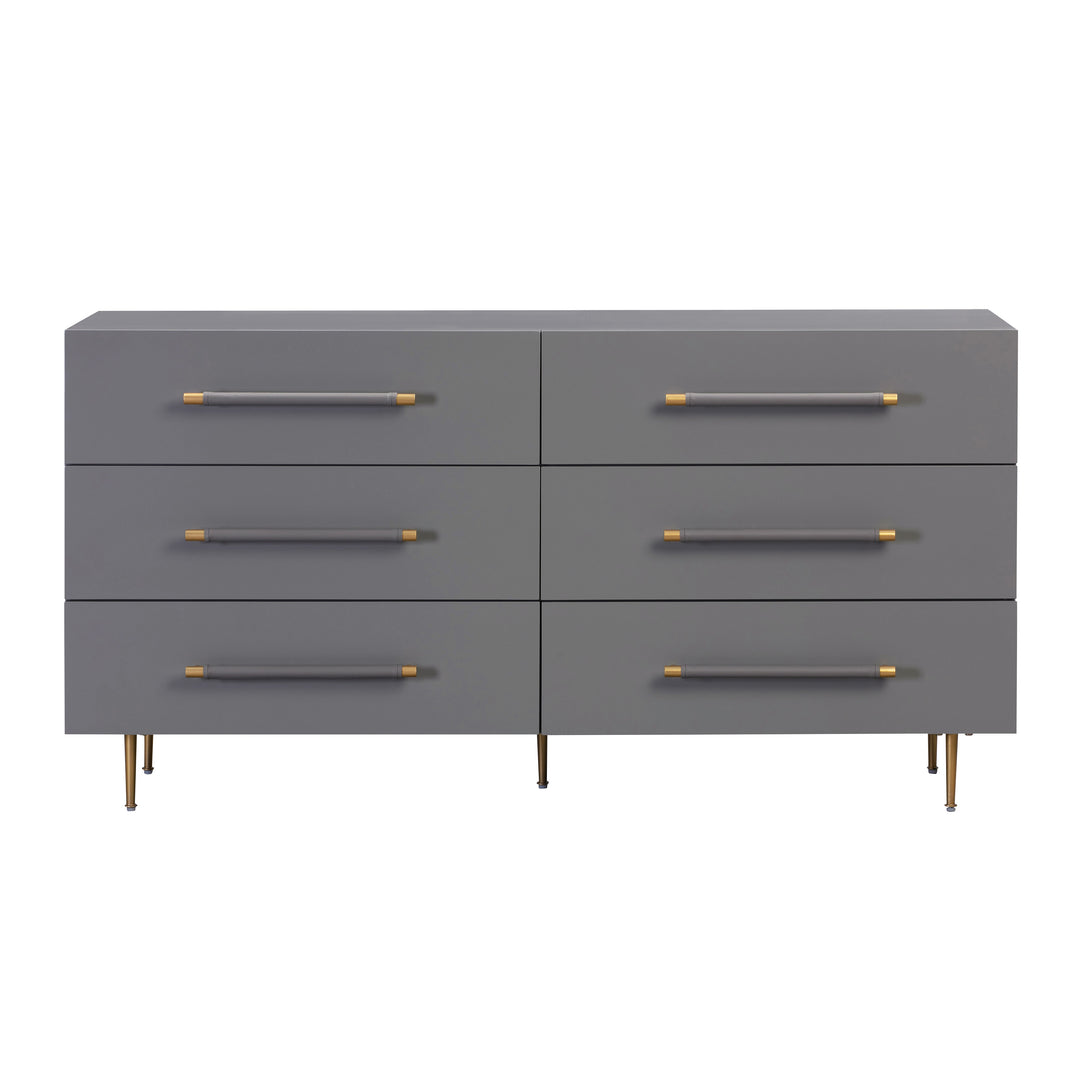 Neptune Grey 6 Drawer Dresser