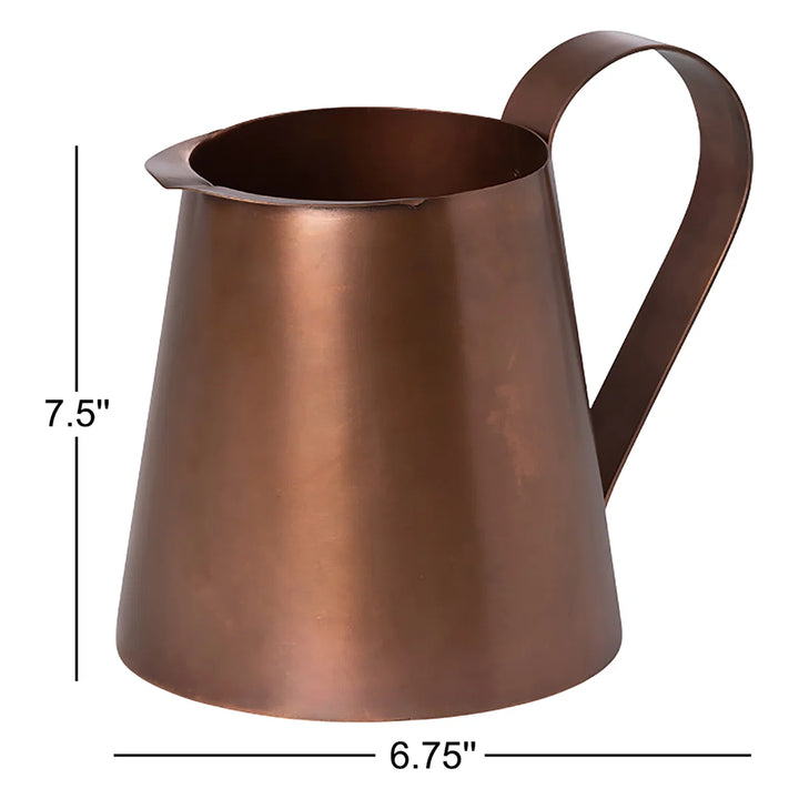 Calandra Copper Short Pitcher