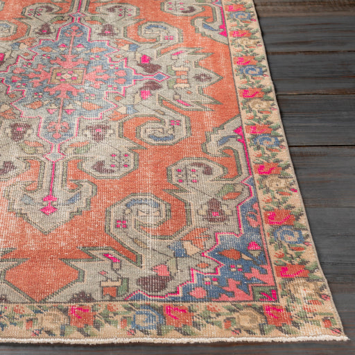 Antique One of a Kind Ornate Oushak-Origin Handcrafted Rug