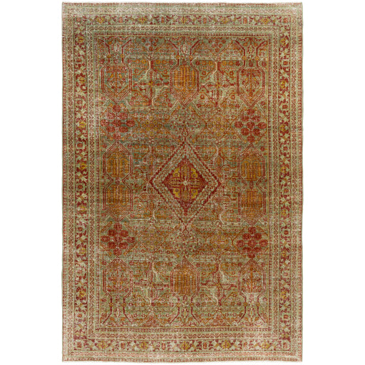 Antique One of a Kind Opulent Oriental Handcrafted Carpet