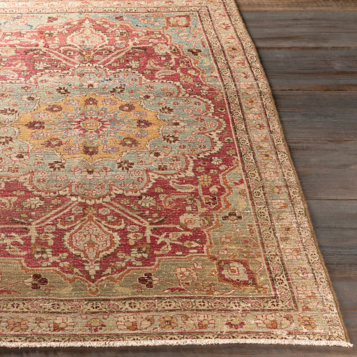 Antique Original Ornate Oasis Handwoven Rug