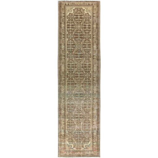 Antique One of a Kind Opulent Orchard OOAK Handcrafted Runner Rug