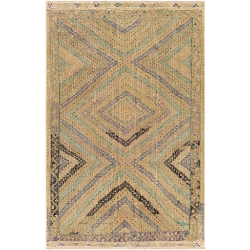 Antique One of a Kind Opulent Oasis Handmade Rug