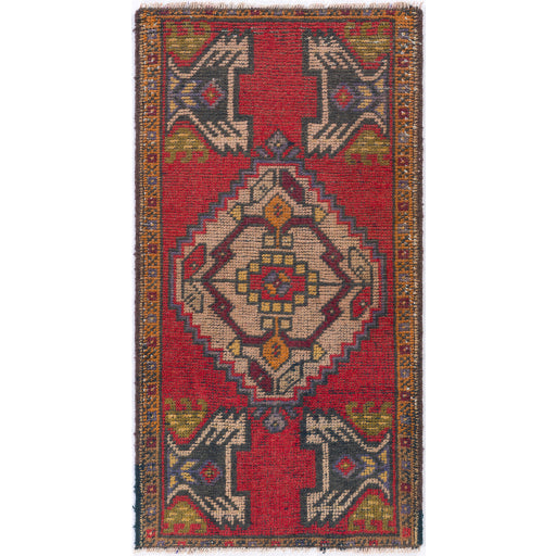 Antique Original Oriental OOAK Ornament Handwoven Rug