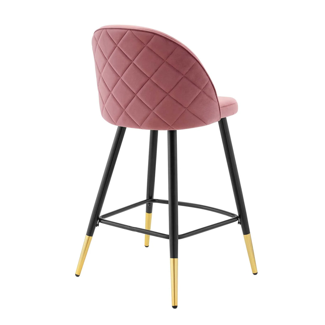 Rory Stool Velvet Counter Stools, Set of 2