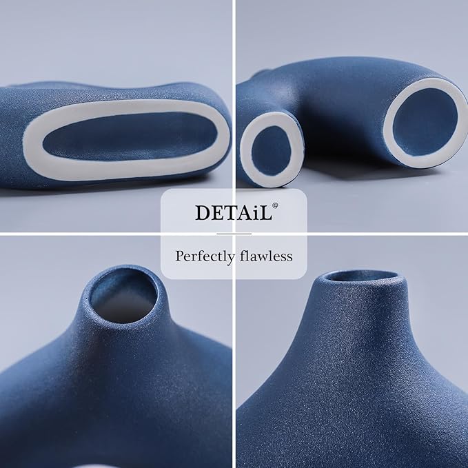 Cemabt Blue Ceramic Vase Large