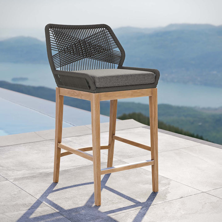 Wren Outdoor Bar Stool - Gray