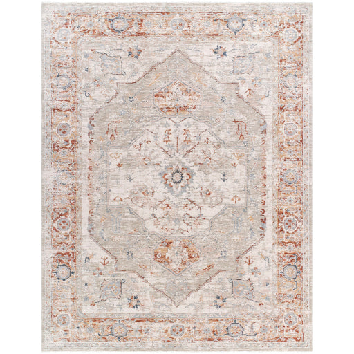 Poem Persian-Inspired Majestic Mat Machine Woven Rug