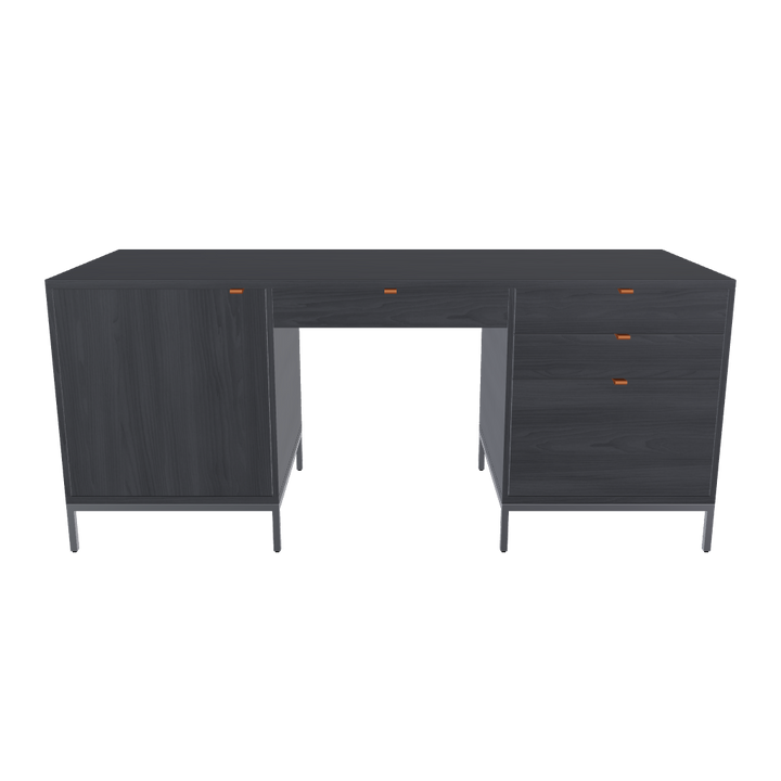 Trista Black Executive Desk
