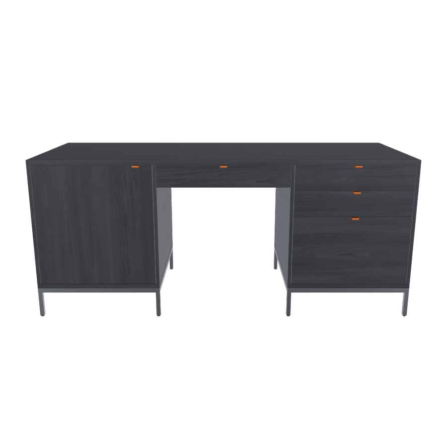 Trista Black Executive Desk