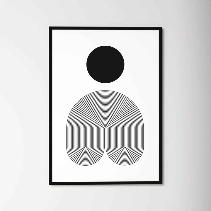 No by Simon West with Frame-42.25"x30.25"