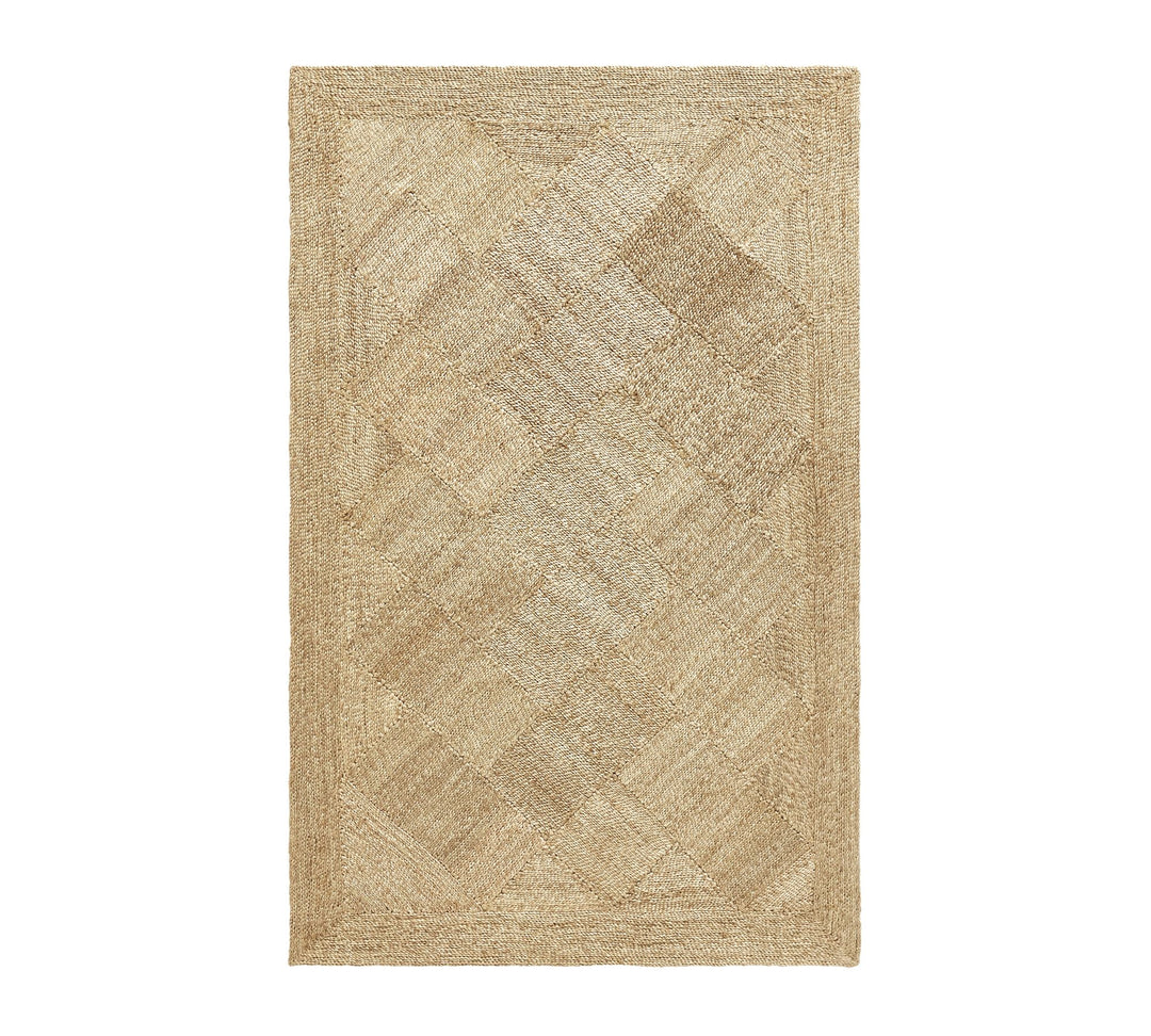 Salvino Diamond Jute Rug 5'x8'