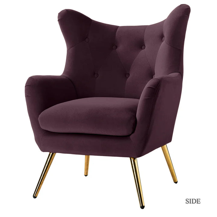 Avianna 29.25" Wide Tufted Polyester Wingback Chair