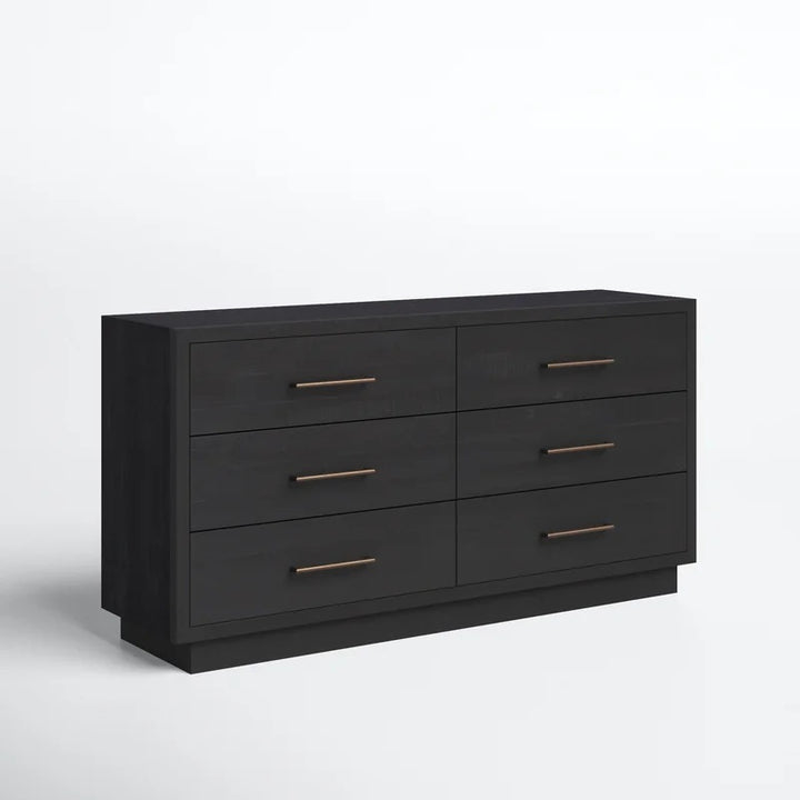 Nigel 6 Drawer Dresser in Burnished Black