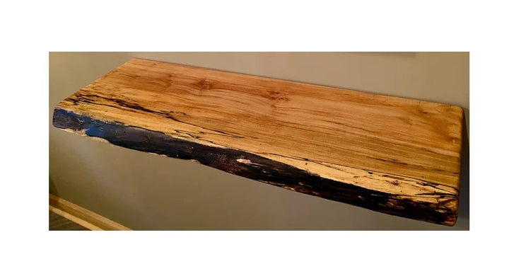 Maple Floating Shelf with Live Edge 30"