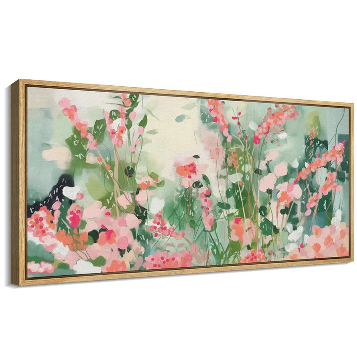 Blossom Bliss Abstract Floral Modern Art 60x30