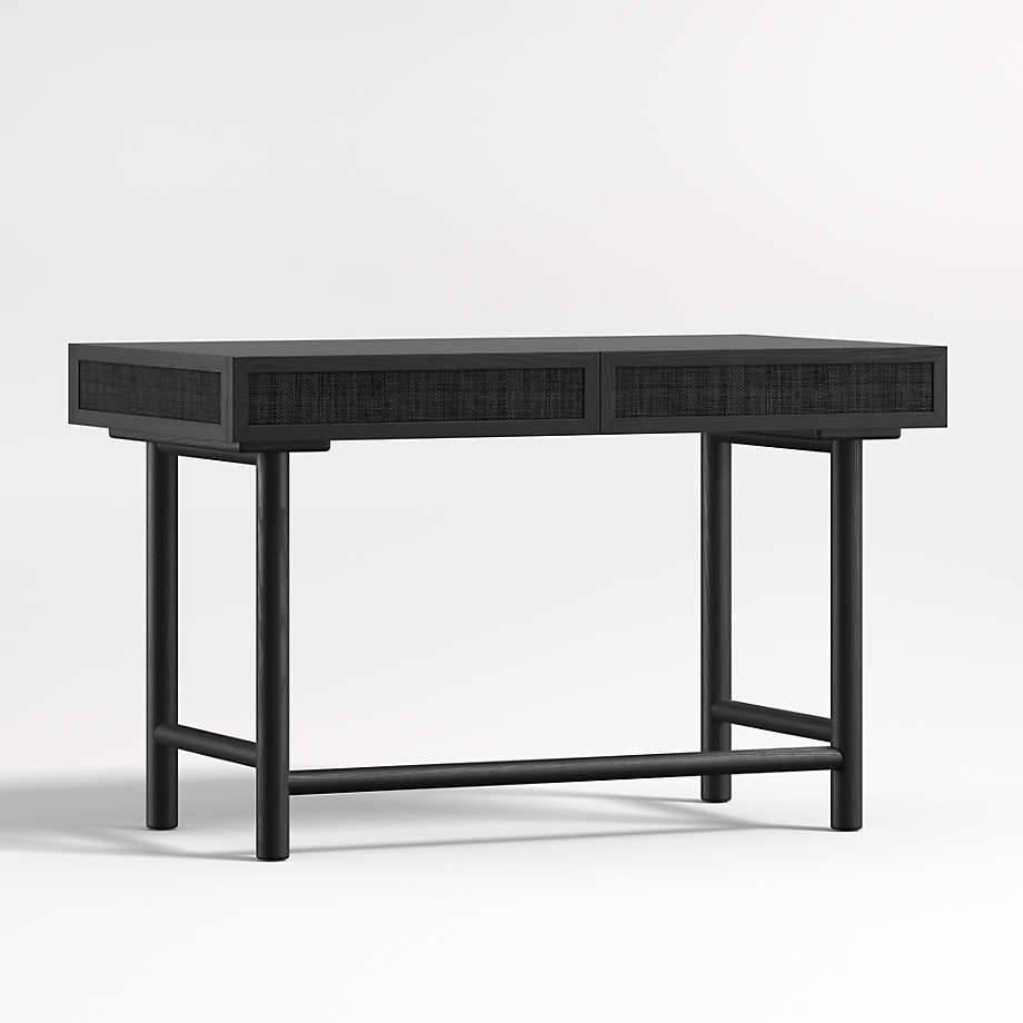 Emmer 48 Charcoal Oak Desk with Outlet