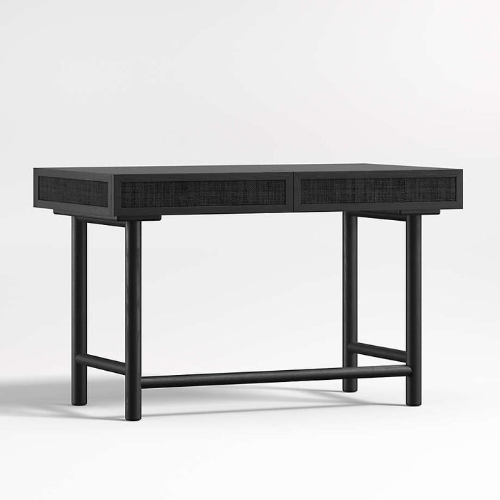 Emmer 48 Charcoal Oak Desk with Outlet
