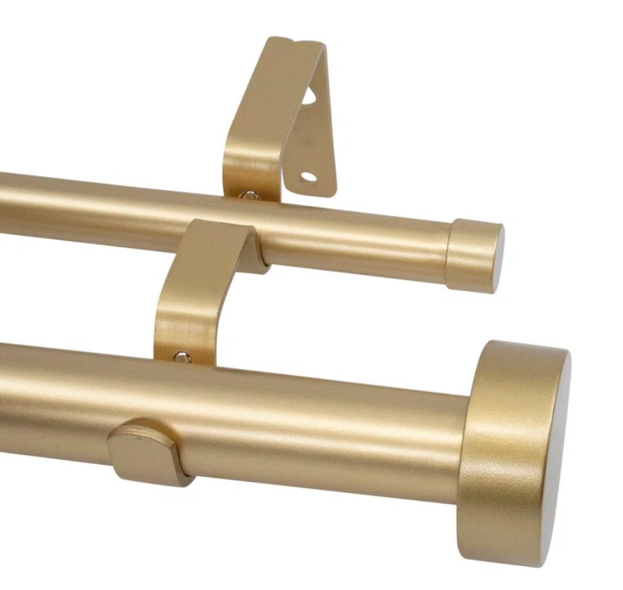 Adjustable Double Curtain Rod 48-84"