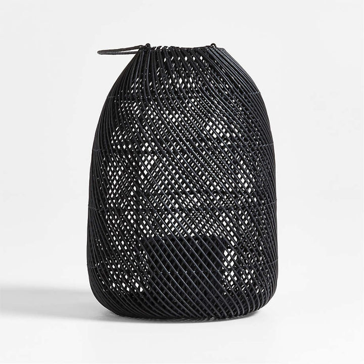 Rota Black Woven Lantern 17