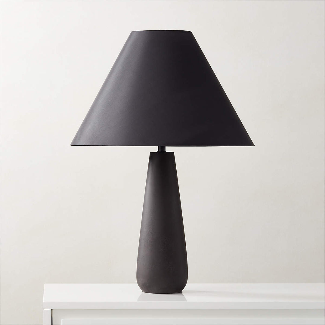 POLAR BLACK CEMENT TABLE LAMP