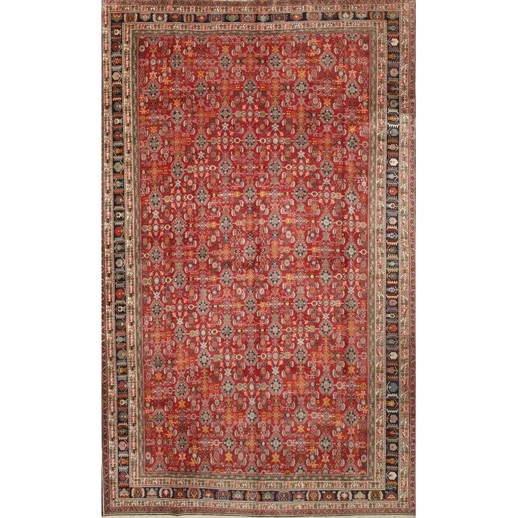 Machine Woven Red Rug