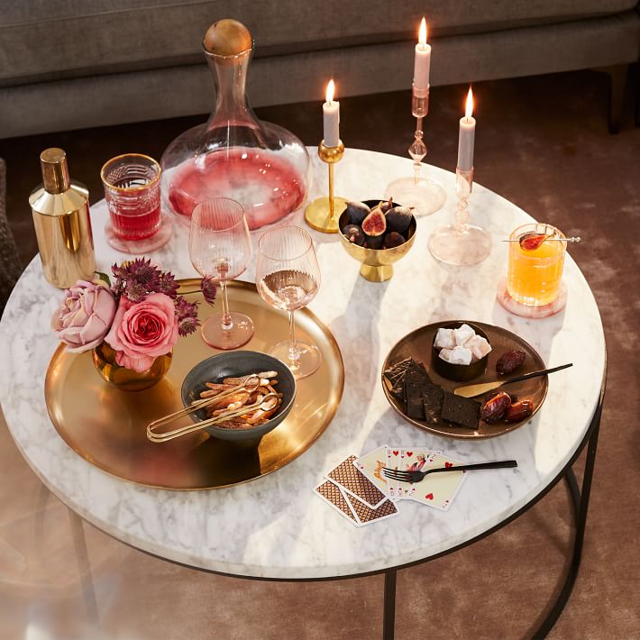 Modern Brass Candleholder Small