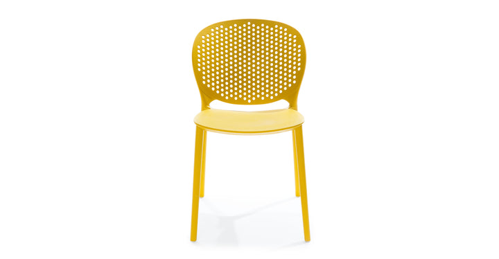 Dot Sun Yellow Dining Chair Set Of 2